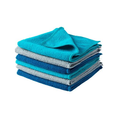 Beldray 6-Pack Super Absorbent Anti-Bac Microfibre Cloths, Washable