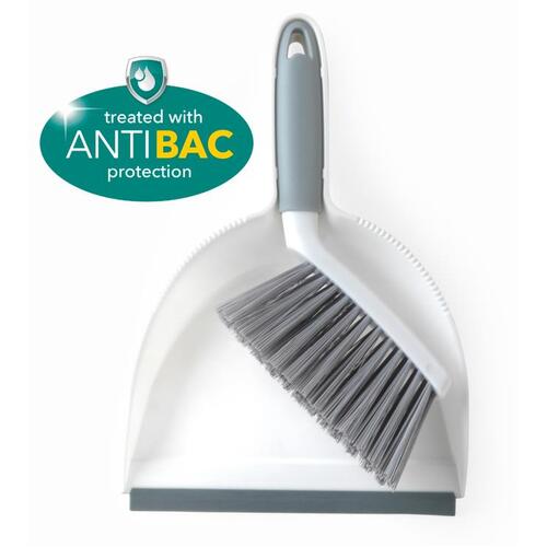 Beldray Antibac Dustpan and Brush Set, Perfect for Worktops and Desks